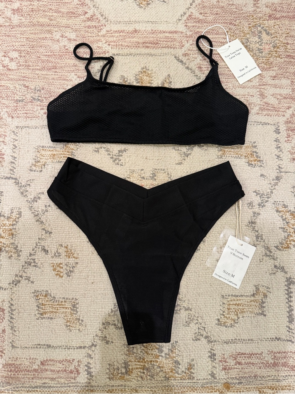 Black Two-Piece Bikini Set - Sleek Women's Swimwear